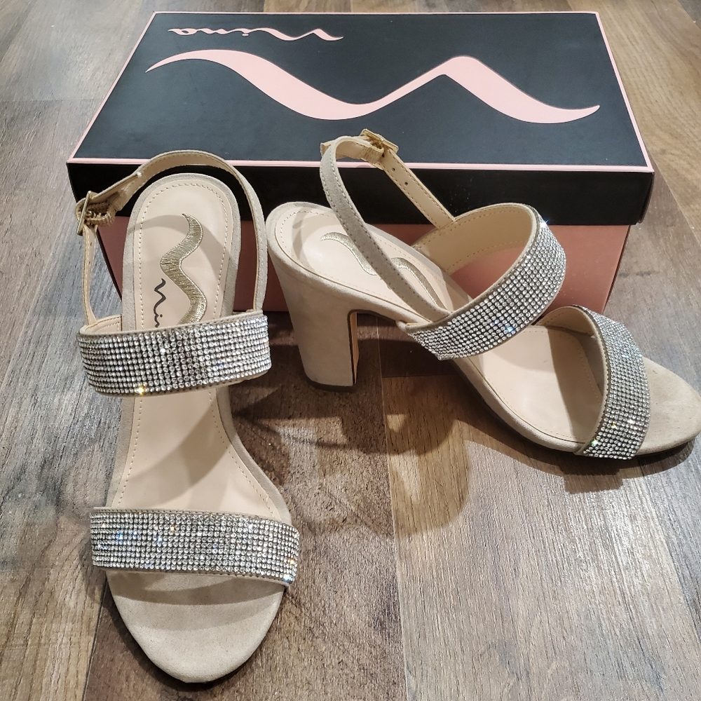 Nina sparkle sandal heel